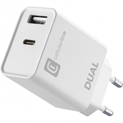 ACHIPHUSB2PD20WW Reiselader Dual 20W 1x USB C und 1x USB A für Apple weiss
