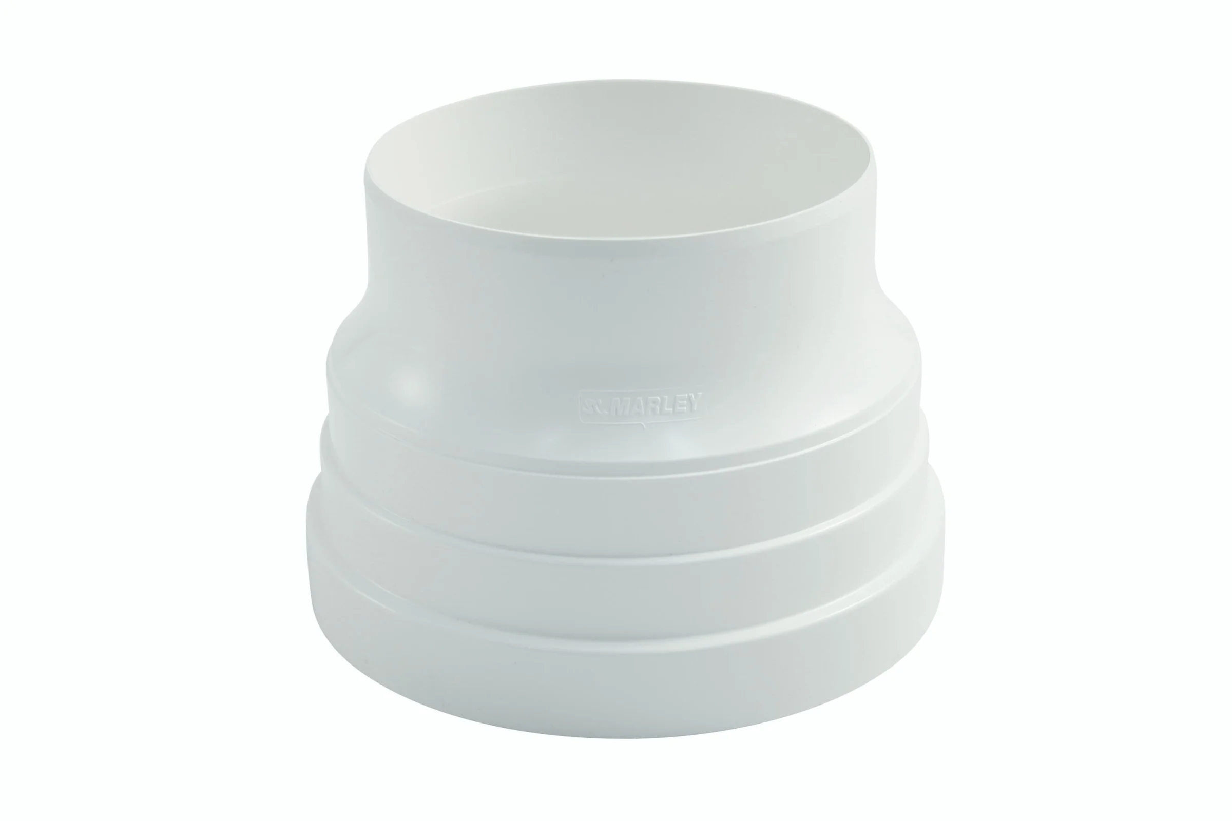 Reduktion 150/125mm Kunststoff, weiß Länge 116 mm