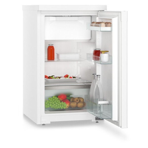 kühlschrank, mini-kühlschrank, glasregale, weiß, eierablage