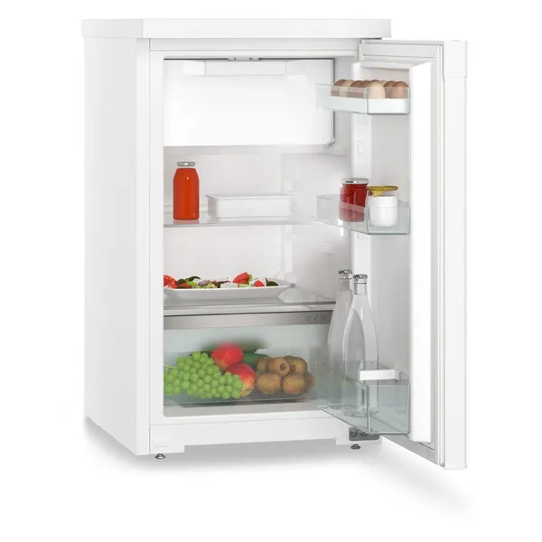 kühlschrank, mini-kühlschrank, glasregale, weiß, eierablage