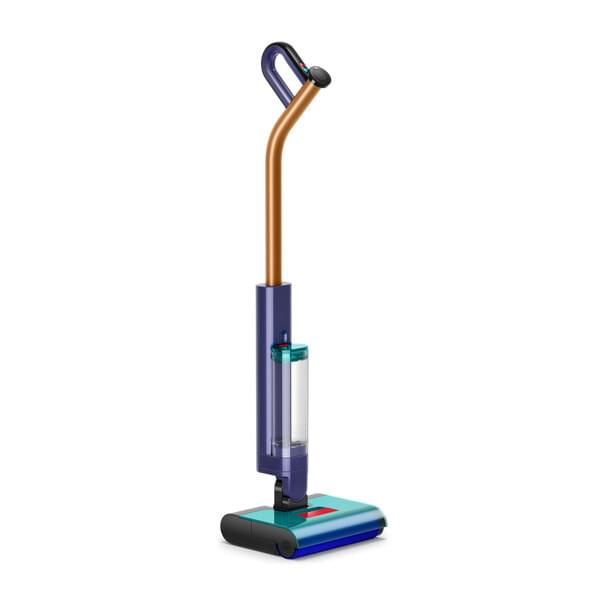 Aufrechter Staubsauger, kabelloser Staubsauger, lila blau, Wassertank, Handstaubbehälter