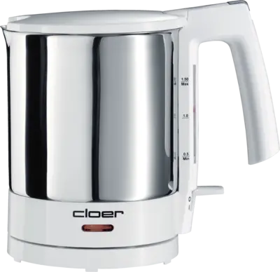 Cloer Wasserkocher 4711 Chrom-Weiss