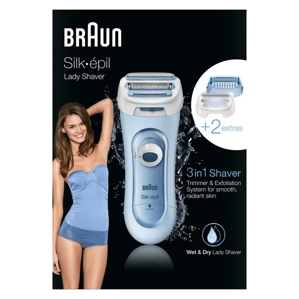 silk-épil, ladyshaver, Trimmer, Epiliator, feucht & trocken