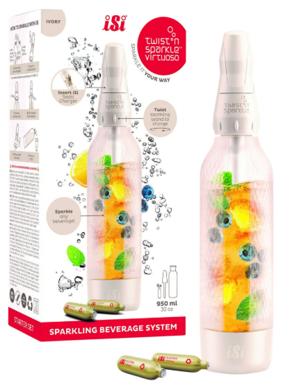 Sprudelnd, Getränke-System, Flasche, Fruchtscheiben, Mini-Ladegerät