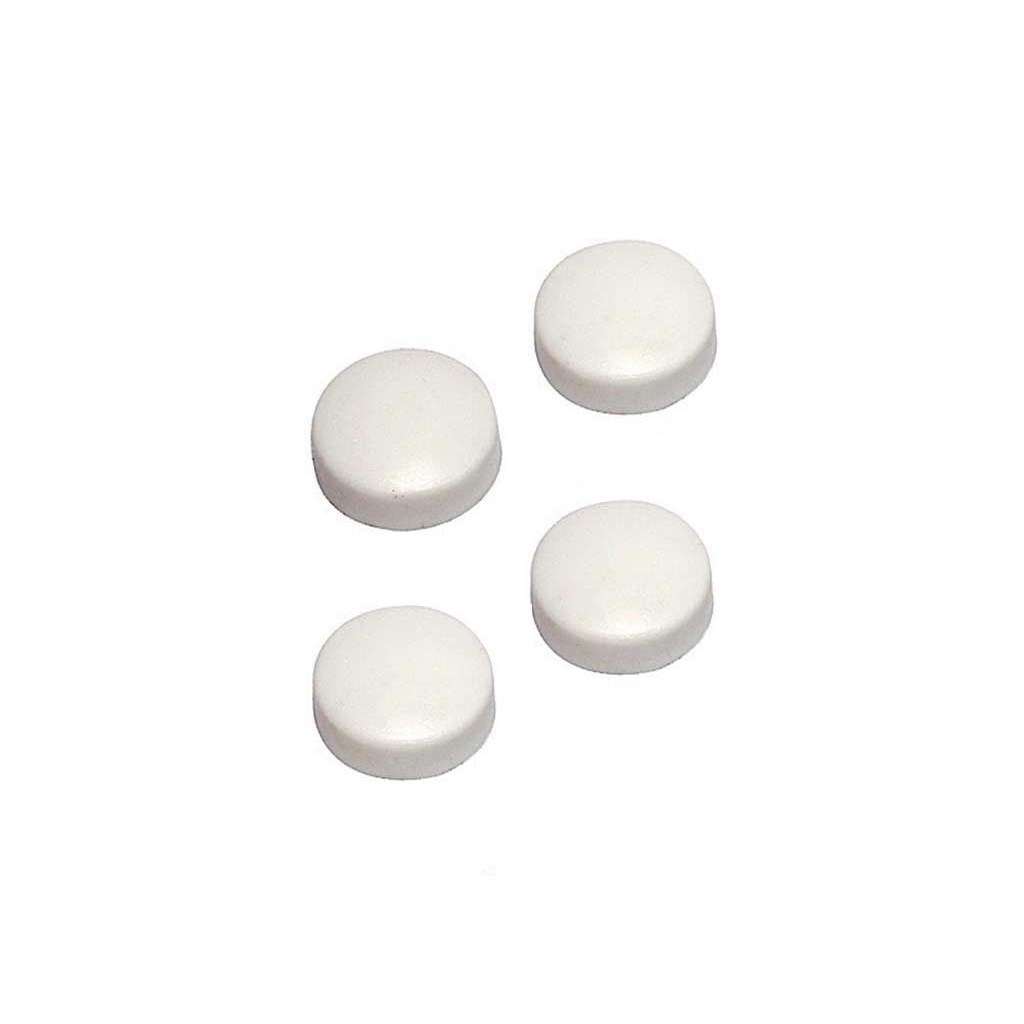 1263760 4 Ersatzkappen f. WC-Befestigung weiss