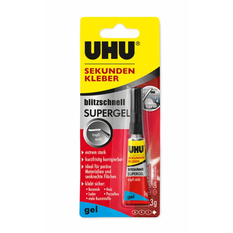 Uhu-48790 Sekundenkleber Supergel 3Gr.