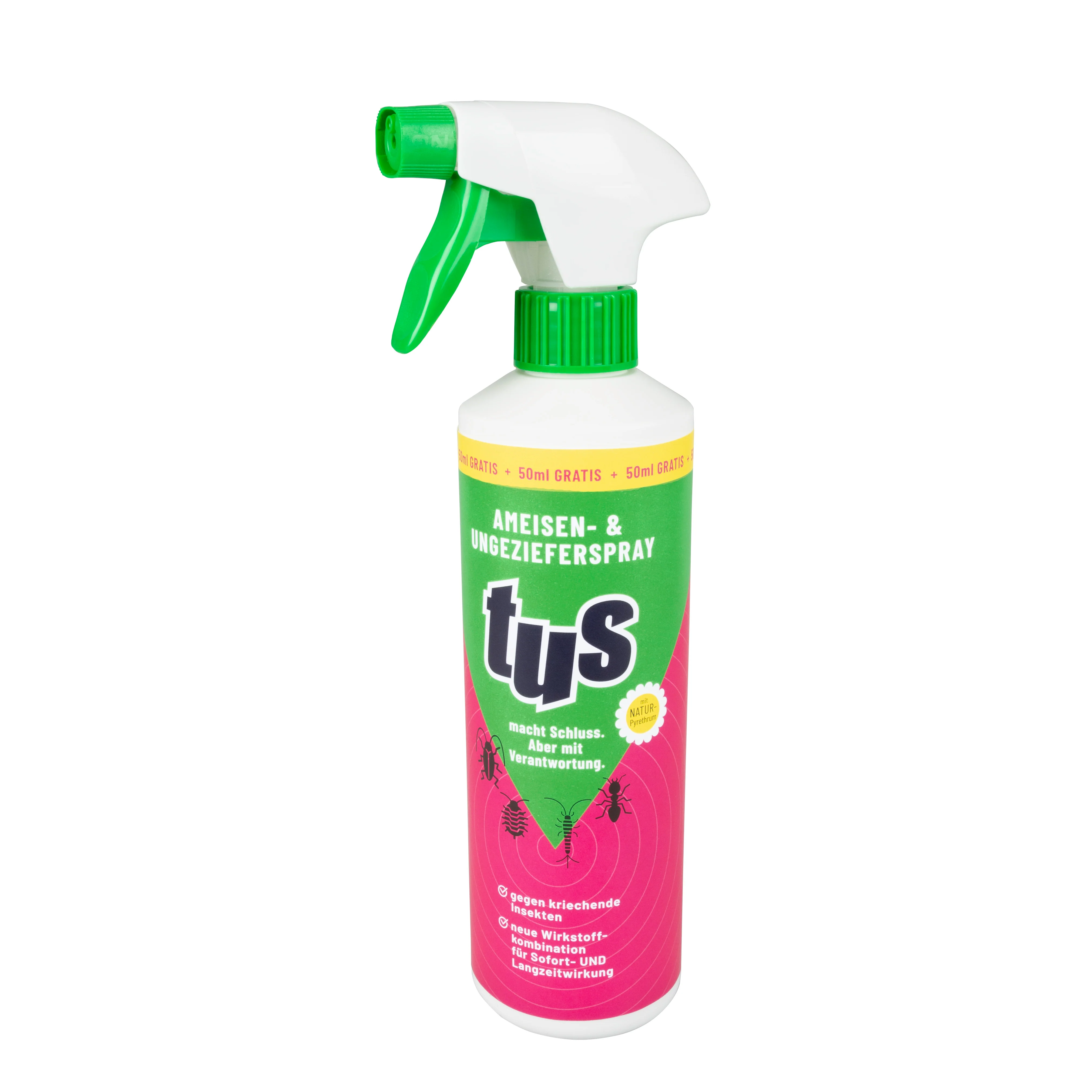 Sprühmittel, Insektizid, Antispray, Schädlingsbekämpfung, Grün-pink Flasche