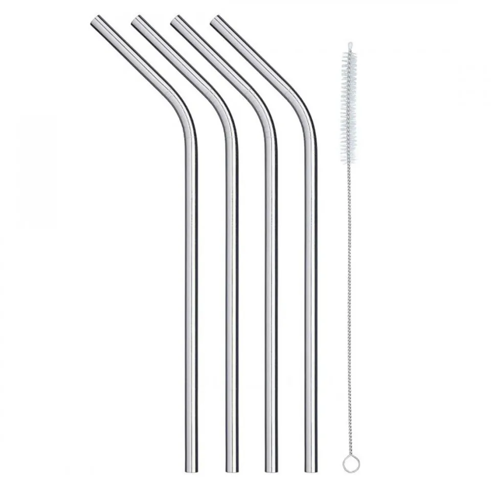Gefu 1257847 Trinkhalm Future Edelst. 23cm 4er