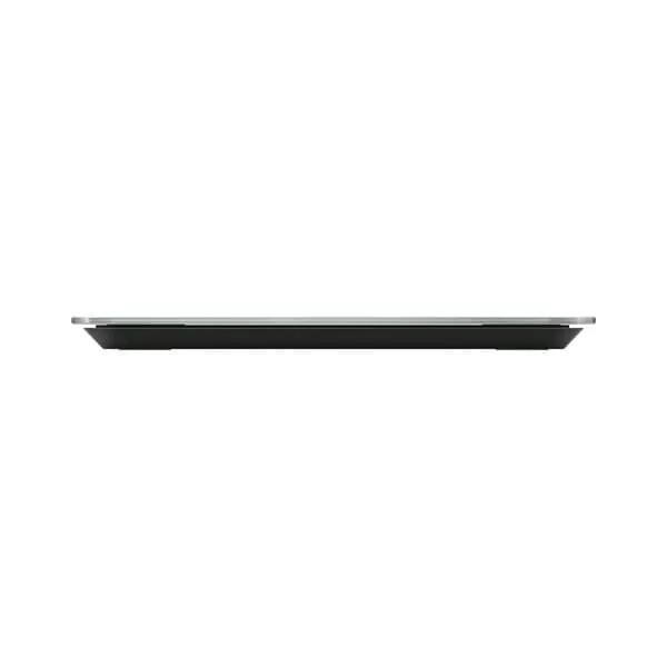 dünnes Laptop, Laptop seitliche Ansicht, silberner Rand, Ultrabook, schwarze Unterseite