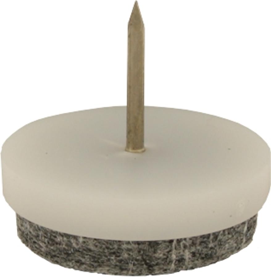 OBFilzgleiter m. Stift ws/gr 25 mm/4 Stk-SB/A 2 736300250