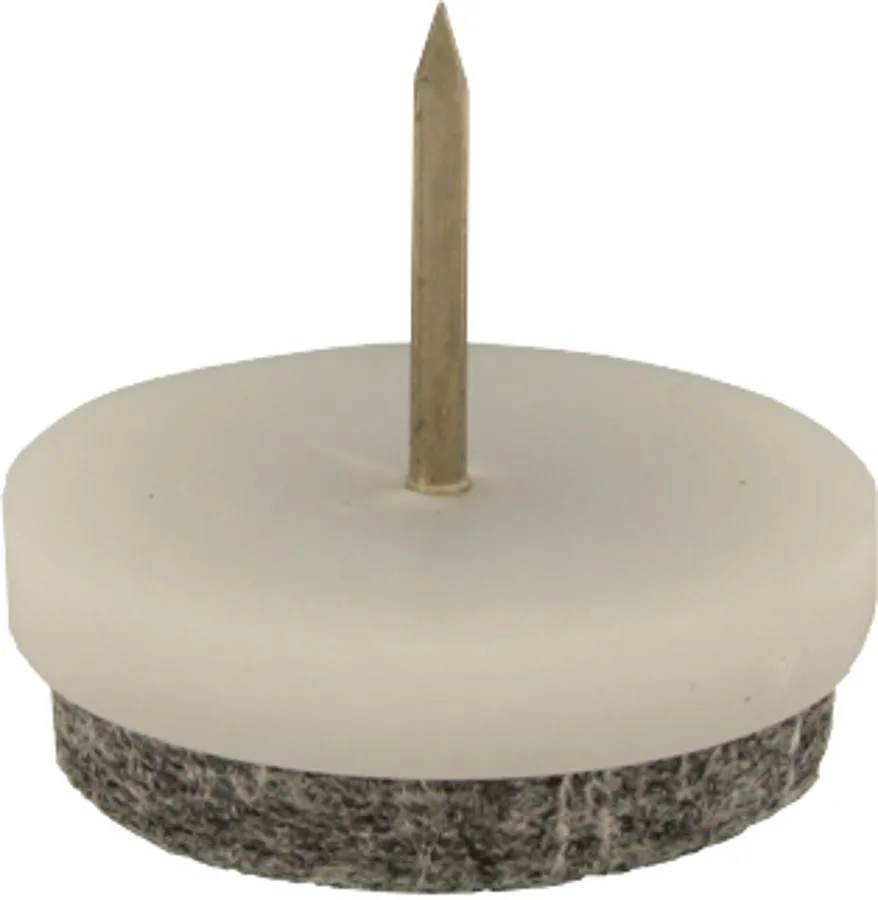 OBFilzgleiter m. Stift ws/gr 25 mm/4 Stk-SB/A 2 736300250