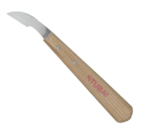 Spitzhaken?, Holzgriff, Schnitzmesser, gebogene Klinge, Stich?