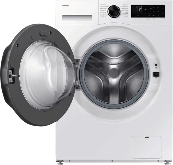 Waschmaschine, Frontlader, Trommel, Weiß, Bedienfeld