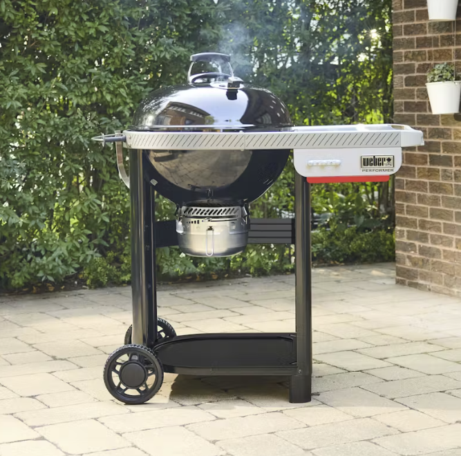 Holzkohlegrill, Kugelgrill, Barbecue, Grill, zweistufiger Griff