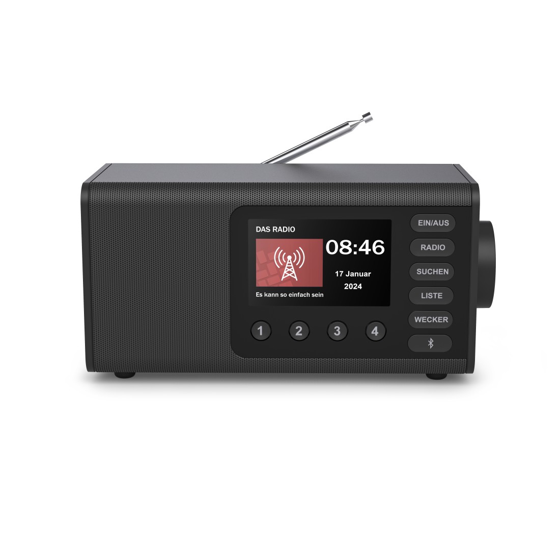 Radio, Tischradio, digitales Display, AM/FM, Antennen