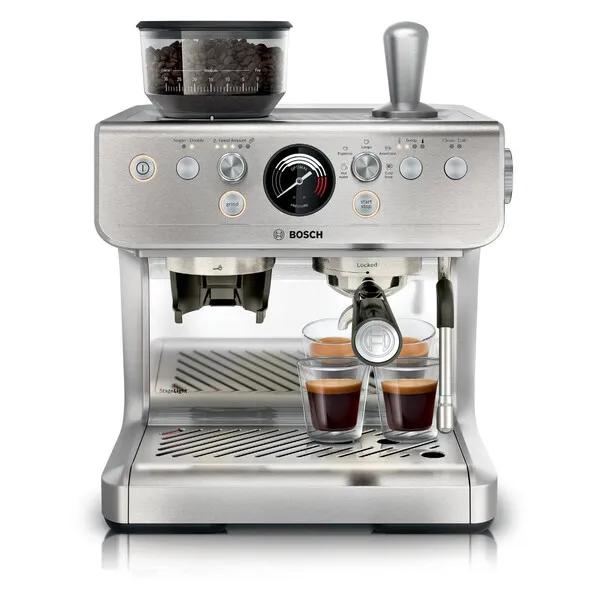 Espressomaschine, Kaffeemaschine, Grinder, Duo-Brenner, Portafilter