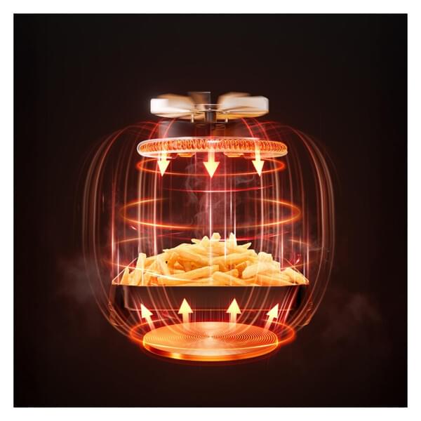Fritteuse, Pommes, Chips-Fritteuse, Küchen-Gadget, transparente Box