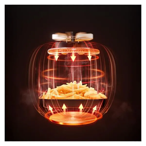 Fritteuse, Pommes, Chips-Fritteuse, Küchen-Gadget, transparente Box