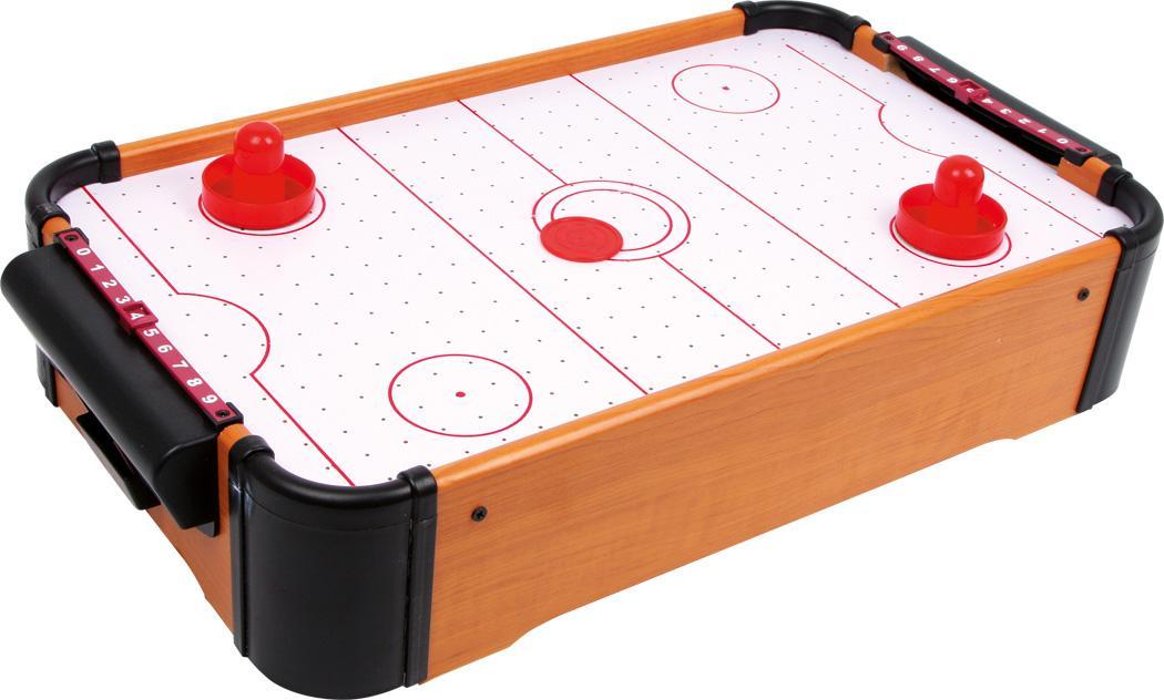 Eishockeytisch, Hockey-Tisch, Holzoberfläche, rote-Pucks, Tischspiel