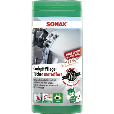 Sonax 1202992 Kunststoff- Pflegetücher 25Stk./Box