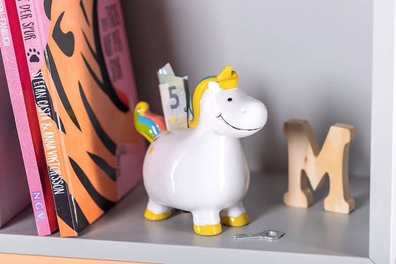 222200093 Spardose 14cm Einhorn