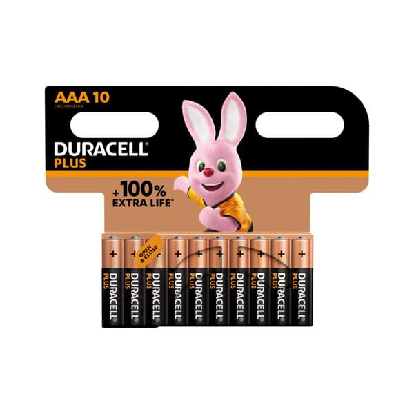 Duracell Plus Batterien AAA (MN2400/LR03) CP10