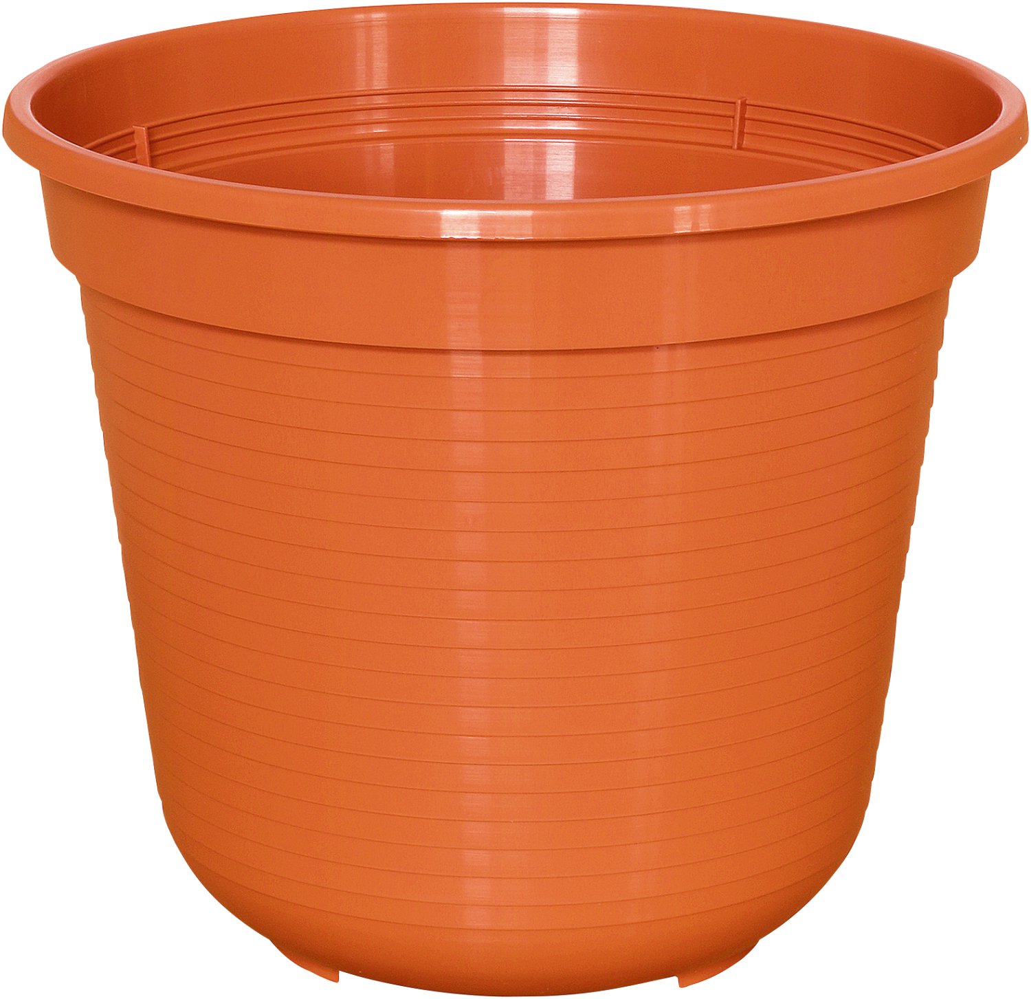Plastik-Eimer, oranger Eimer, runder Eimer, stapelbarer Eimer, Garten-Eimer