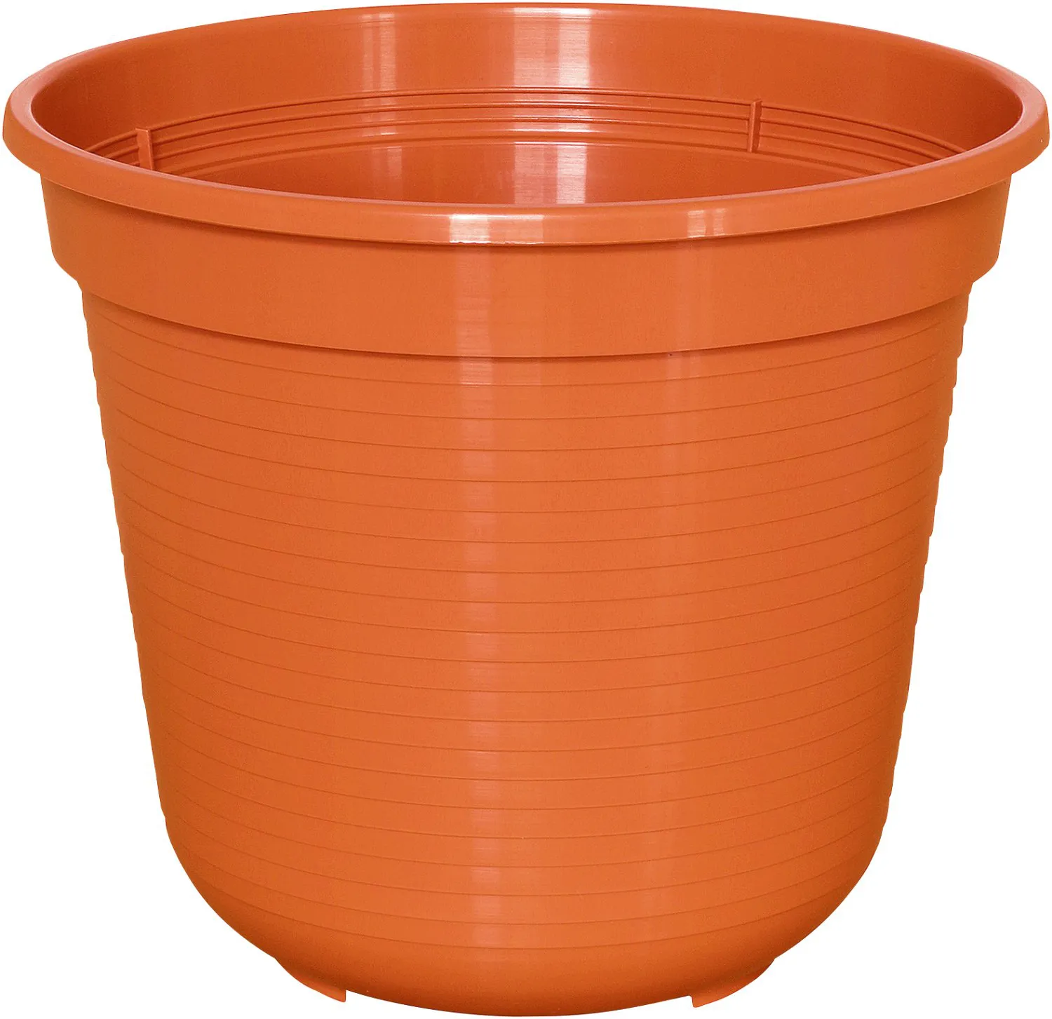 Plastik-Eimer, oranger Eimer, runder Eimer, stapelbarer Eimer, Garten-Eimer