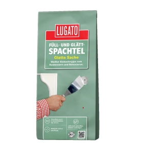 Lugato Füll- und Glättspachtel weiß, 1kg, Glatte Sache