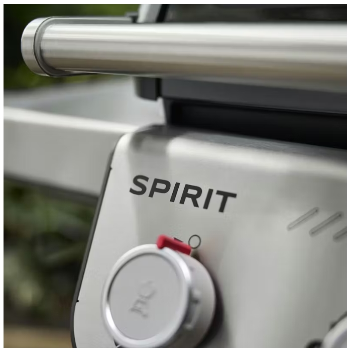 Grill, Gasgrill, Bedienknopf, Metall, Marke sichtbar: Spirit