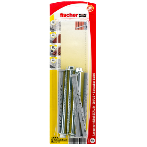 Fischer 30170 Langschaftdübel SXRL 8x100 FUS K