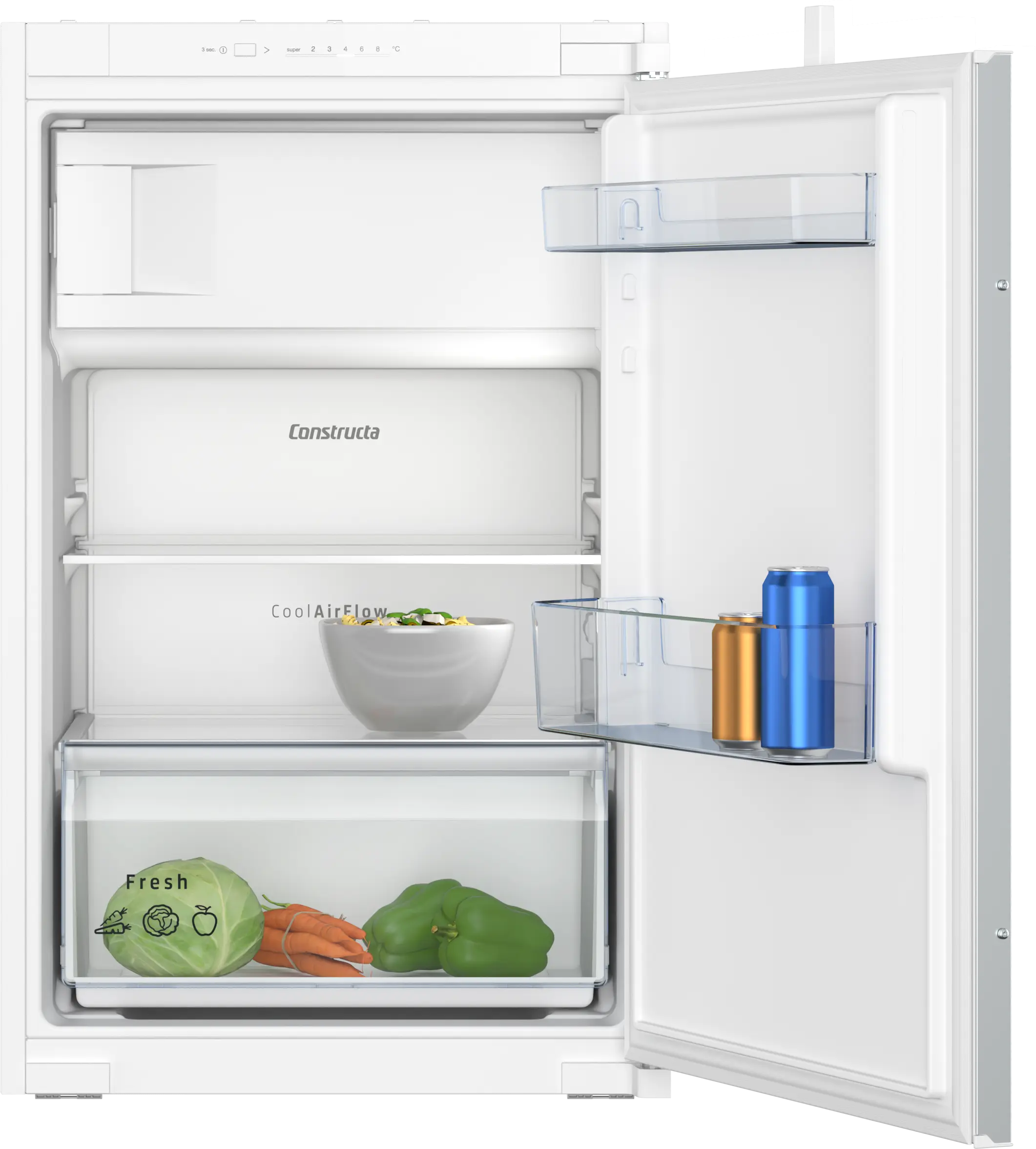 Kühlschrank, Gefrierfach, weiß, modern, Haushaltsgerät