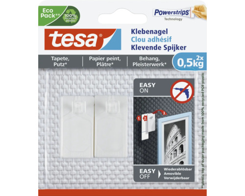Tesa-77772 Klebenagel,Tapete&Putz 2x 0,5kg
