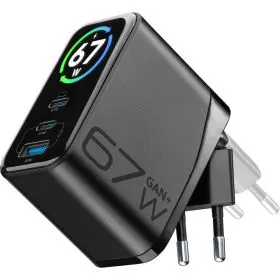 Ladegerät USB-C, GaN-Ladegerät, 67W, Multiport, Steckeradapter
