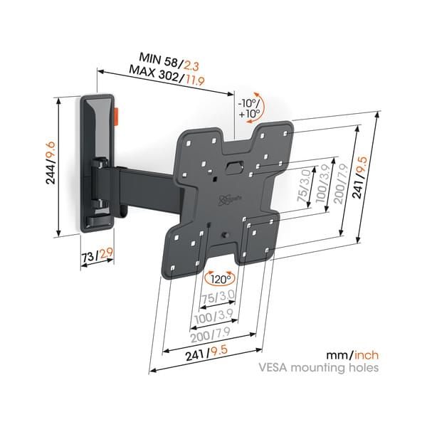 Vogels  TVM 3225 Wandhalterung 19-43"