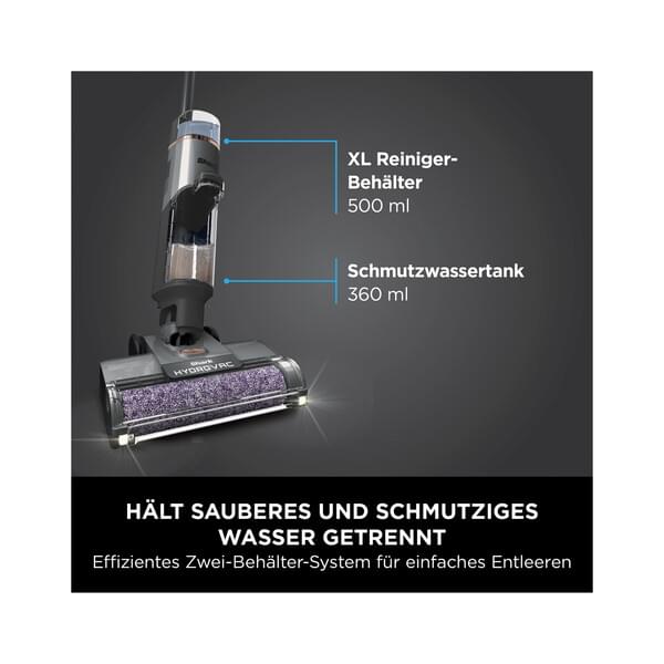 Shark Akku-Hartbodenreiniger  WD210EU Hydrovac charcoal grey