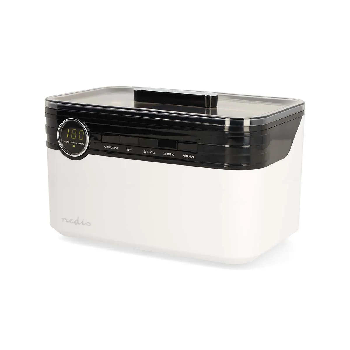 Toaster, Doppelschlitz, Digitale Anzeige, Schwarz-Weiß, Bräunung