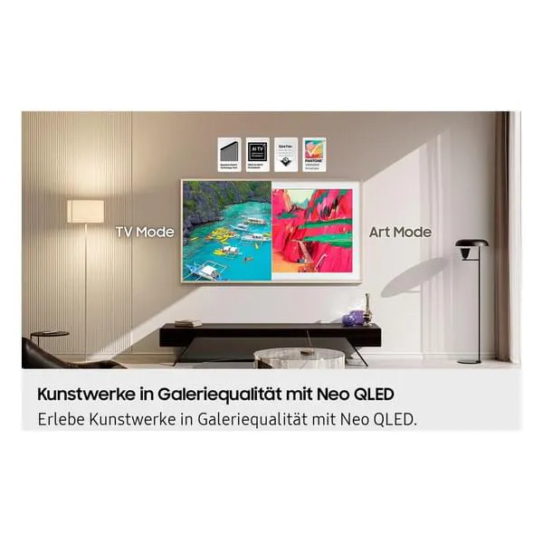 fernseher, tv, kunstmodus, galeriequalität, neo qled