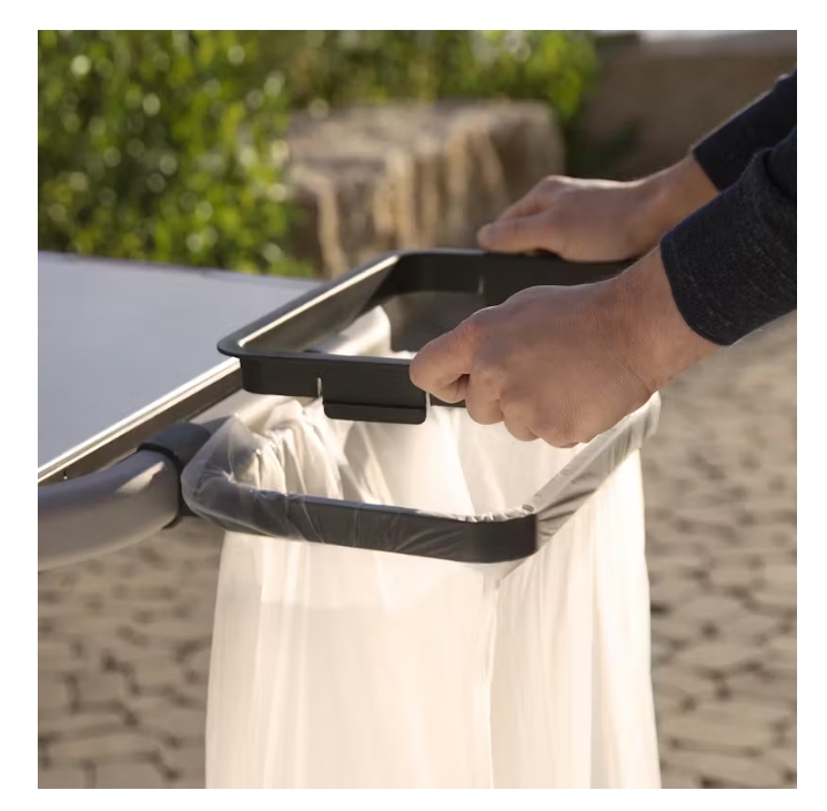 Müllbeutel, Abfallbeutel, Beutelrand, Griff, Start