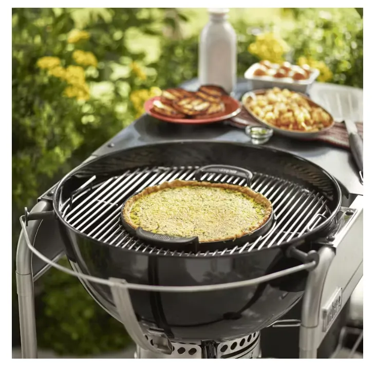 Grill, Barbecue, Pizzaform, Gusseisen, Outdoor-Kochen