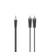 Hama 205109 Audio Kabel 0.75m 3,5mm Klinke Stecjer auf 2 Cinch Stecker