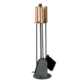 Lienbacher 1202496 Kamingarnitur 3 tlg. anthrazit