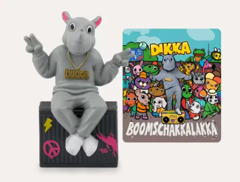 Hippo-Figur, Figurine, Grau, Ketten necklace, Brett-Karte