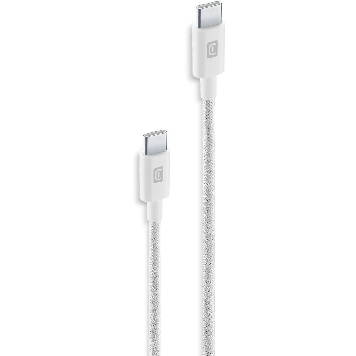 USB-C-Kabel, Kabel, Geflochten, Weiß, Laden