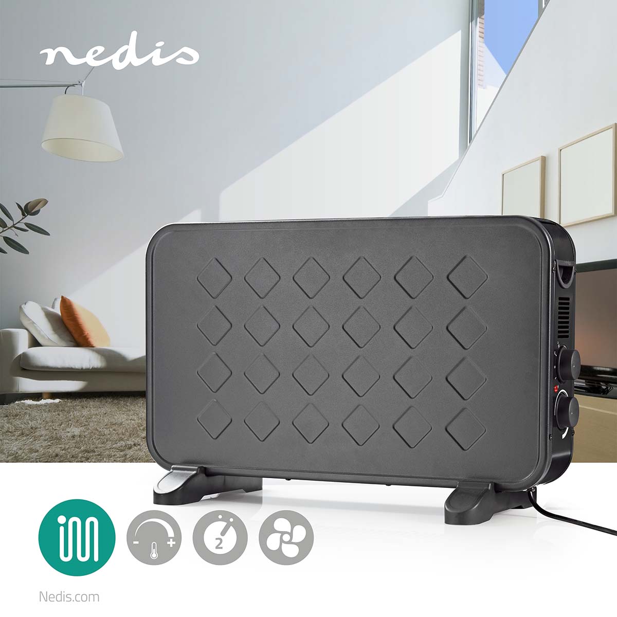 Nedis HTCO40FBK Konvektionsheizgerät