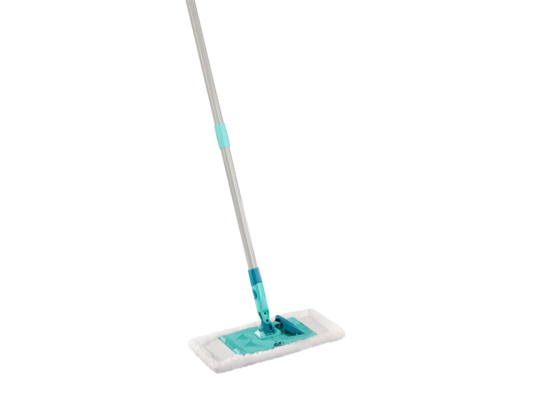 Mopp, Flachmop, Mikrofaser, ausziehbarer Griff, Türkis