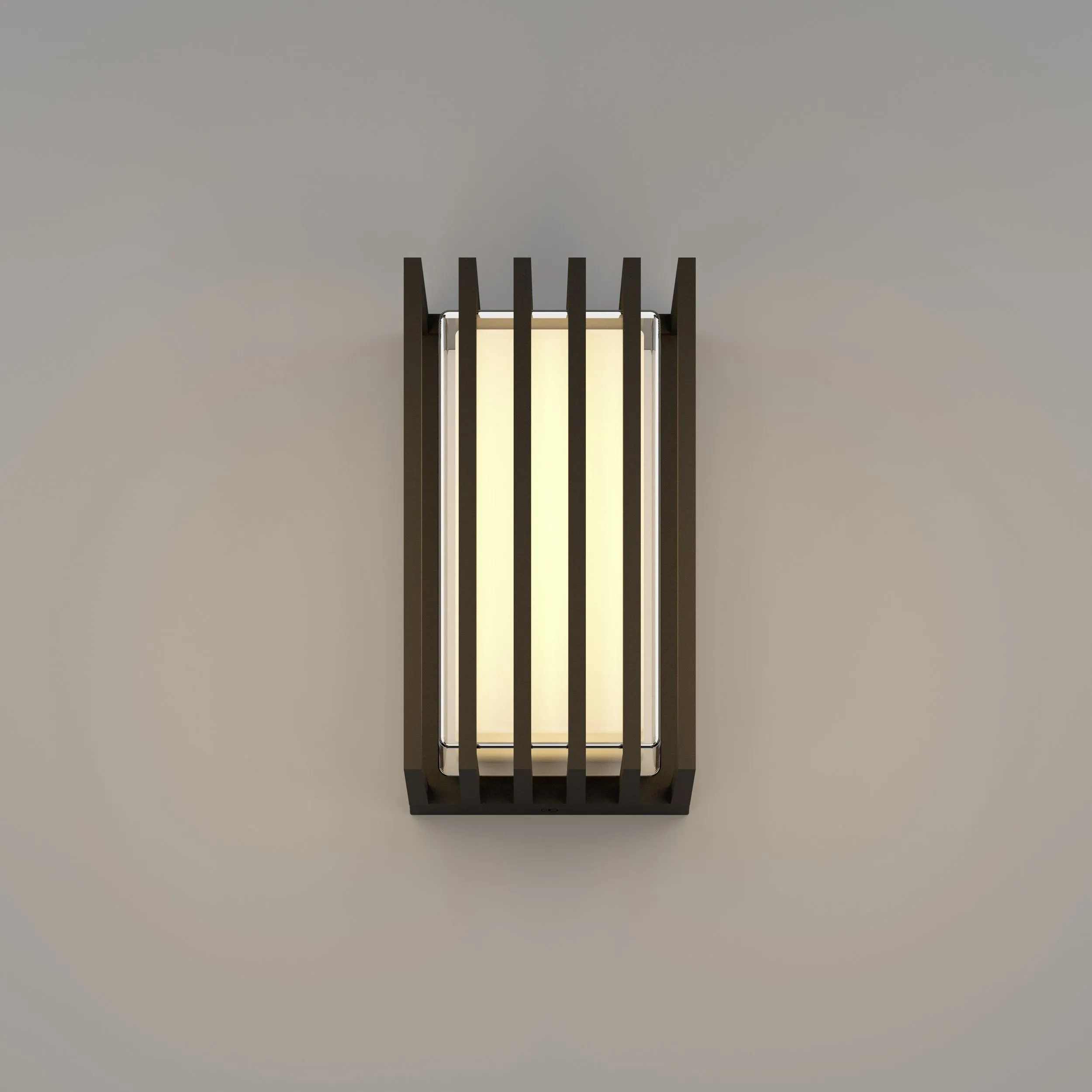 Wandlampe, Beleuchtung, Linearlampe, warmweiß, Metallrahmen