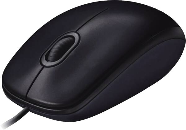 computer-Maus, verkabelte-Maus, optische-Maus, schwarz, USB-Kabel