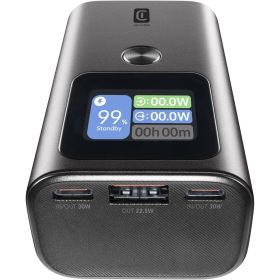 Powerbank, USB-C, Schnellladung, digitale Anzeige, Dual USB