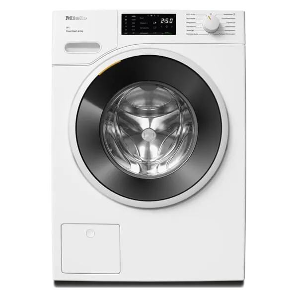 Waschmaschine, Frontlader, Weiß, Trommel, Bedienfeld